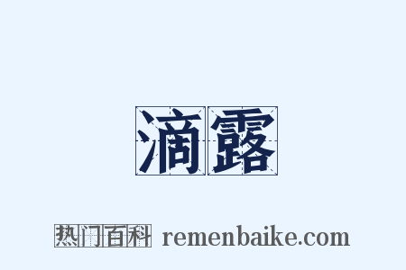 滴露是什么意思的图片